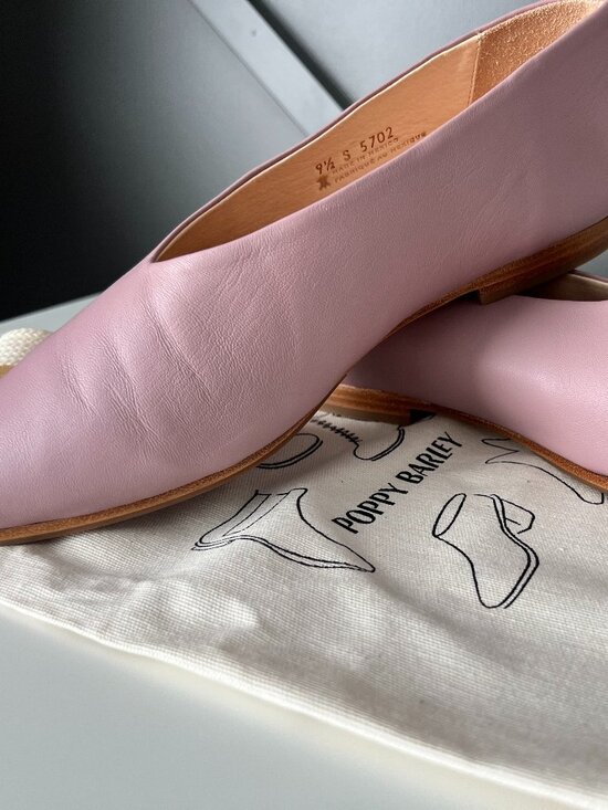 Poppy Barley Shoes - Poppy Barley The Atelier Flat in dusty rose
